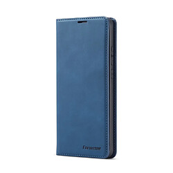 Etui en PU toucher soyeux bleu pour Huawei P40 Pro