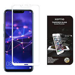 Xeptio Huawei Mate 20 LITE verre trempé protection écran 3D full blanc