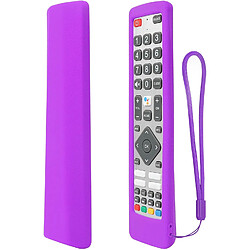 SANAG Housse Coque En Silicone Pour Sharp Aquos Tv Telecommande Shw/Rmc/0133 Shwrmc0133, Etui De Protection Pour Sharp Tv Telecommande, Antiderapage, Antisismique, Lavable-Violet