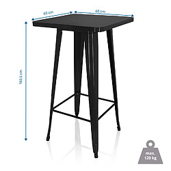 Acheter Table de bar VANTAGGIO HIGH T noir hjh OFFICE