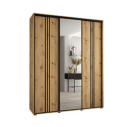 Abiks Meble Armoire DAVOS 7 À Portes Coulissantes 235,2/190/45 3 Portes