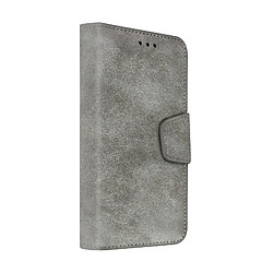 Avizar Etui Universel Smartphone 5,5 pouces avec Coque coulissante Porte-cartes gris