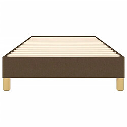 Acheter vidaXL Cadre de lit sans matelas marron foncé 90x190 cm tissu