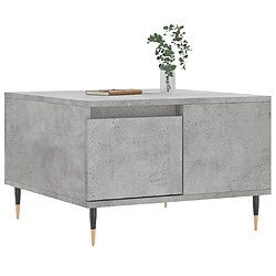 Avis Maison Chic Table basse,Table Console Table d'appoint, Table pour salon gris béton 55x55x36,5 cm bois d'ingénierie -MN26691