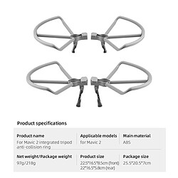 Acheter 4 PIÈCES Hélice Garde, Libération Rapide Hélice Protecteur Couverture pour DJI Mavic 2 PRO/, empêche la Gratter Les Gens Ou Objets