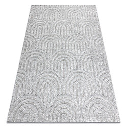 RUGSX Tapis SANTO SIZAL 0537 géométrique gris 120x170 cm