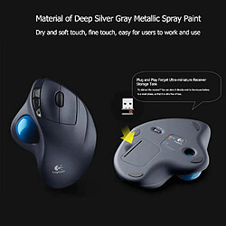 Universal Souris sans fil trackball Ergonomie Verticale Professionnelle Dessin Laser Souris Win10/8/7 (Noir) pas cher