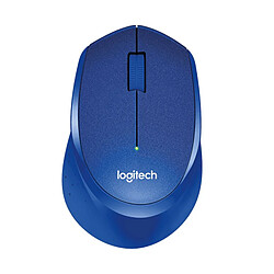 Souris optique Logitech M330 sans fil ,silencieuse, 2.4GHz, 1000DPI pour PC/ordinateur portable 10.5 * 0.7 * 4 cm - Bleu