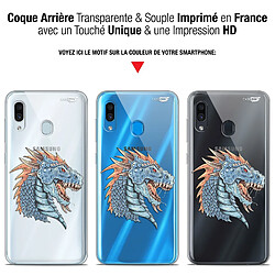 Avis Caseink Coque arrière Samsung Galaxy A30 (6.4 ) Gel HD [ Nouvelle Collection - Souple - Antichoc - Imprimé en France] Dragon Draw