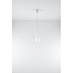 Acheter Luminaire Center Suspension DIEGO PVC blanc 1 ampoule