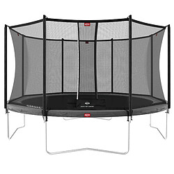 Trampoline 380 BERG gris Regular Favorit + Filet de sécurité Comfort