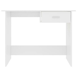 Acheter Maison Chic Bureau,Table de travail,bureau de travail pour chambre Blanc 100 x 50 x 76 cm Bois d'ingénierie -GKD84470