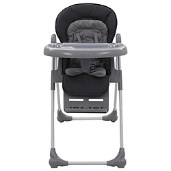 vidaXL Chaise haute pour bébé Gris