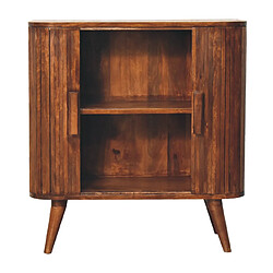 Avis Artisan Furniture Cabinet en bois massif noyer rayé, rangement salon ou chambre