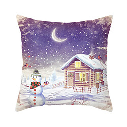 Avis P135 4PCS 45 * 45cm Christmas House Modèle Taie d'oreiller Maison de vacances Décoration Couverture Canapé Coussin Coussin Chambre à la chambre à coucher