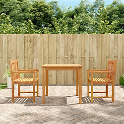 Maison Chic Ensemble de salle à manger de jardin 3 pcs,Table et chaises d'extérieur Bois d'acacia solide -GKD507886