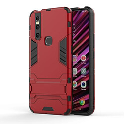 Wewoo Housse Coque antichoc PC + TPU pour VIVO V15, avec support (rouge)