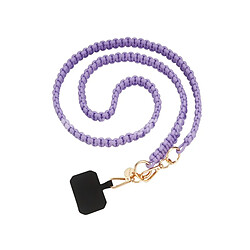 Fairplay Bijou téléphone portable, Chaine grosse maille 120cm VITTORA (Violet)