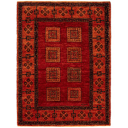 Vidal Tapis de laine 147x111 rouge Kashkuli