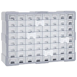 vidaXL Organisateur multi-tiroirs avec 64 tiroirs 52x16x37,5 cm