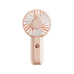 (Rose) Mini Ventilateur de Conception En Forme de Poche Usb Portable Silencieux Rechargeable Personnel