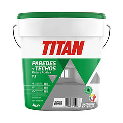 Peinture Titan 123000304 Blanc 4 L