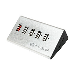 LogiLink Hub USB 2.0 avec bloc d'alimentation, 4 ports + ()