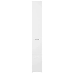 Acheter Maison Chic Armoire de salle de bain,Meuble de rangement,Meuble haut blanc 25x26,5x170 cm bois d'ingénierie -GKD378617