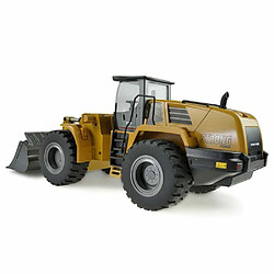 Avis Excavateur Engin de Chantier TractoPelle Semi Metal V3 1:14 2.4 GHZ Lumière et Son