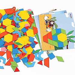 Universal Jouets en bois Géométrie Tangram Puzzle Puzzle Puzzle Bébé Education Apprentissage Jouets en bois