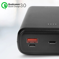 Avis Batterie Externe 30000mAh 2x USB + USB-C Câble USB-C 1m Swissten Noir