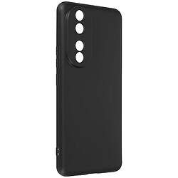 Avizar Coque pour Honor 90 Silicone Semi-rigide Soft-touch avec Dragonne Noir