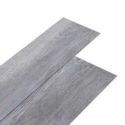 vidaXL Dalles de plancher PVC autoadhésif 5,21 m² 2 mm gris bois mat