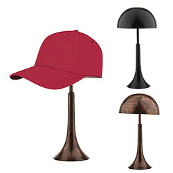 Organisateur de stockage de support d'affichage de chapeau en métal rétro Casquette Support de perruque de support de perruque Coppery pas cher