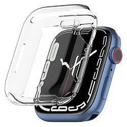 Coque en TPU électroplaqué, transparent pour votre Apple Watch Series 7 45mm