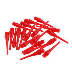 Pointe en nylon souple 20 pièces de remplacement pour dart électronique 22mm rouge pas cher