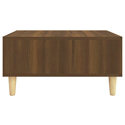 Acheter vidaXL Table basse chêne marron 60x60x30 cm bois d'ingénierie