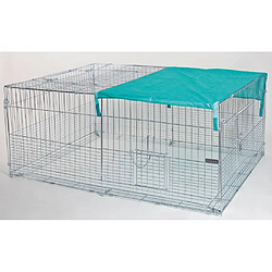 Kerbl Enclos pour petits animaux avec barrière de fuite 144x112x60 cm