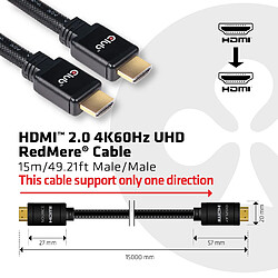 Acheter Club 3D CLUB3D HDMI 2.0 4K60Hz RedMere cable 15m/49.2ft