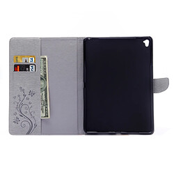 Acheter Wewoo Smart Cover gris pour iPad Pro 9.7inch fleurs pressées motif papillon flip horizontal PU étui en cuir avec boucle magnétique et titulaire fentes cartes porte-monnaie