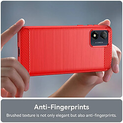 Acheter Htdmobiles Coque pour Motorola Moto E13 - housse etui silicone gel carbone + film ecran - ROUGE