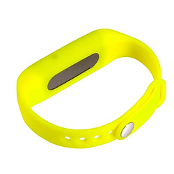 Wewoo Bracelet connecté jaune montre-bracelet enregistreur vocal numérique 8 Wearable Wristband, un bouton longue durée d'enregistrement pas cher