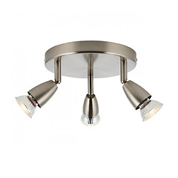 Avis Endon Plafonnier Spot Amalfi 3 ampoules Acier Nickel satiné