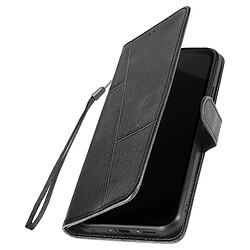 Avizar Étui pour Samsung Galaxy Xcover 7 Portefeuille avec Surpiqûre Noir