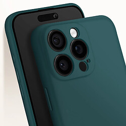 Acheter Avizar Coque pour iPhone 16 Pro Silicone Finition Mate Soft Touch Vert Foncé