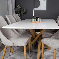 Acheter Venture Home Table de repas 90 x 180 cm Piazza blanc.