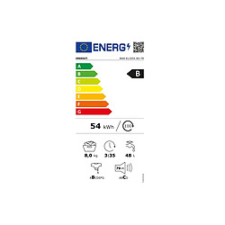 Lave-linge hublot 8kg 1200 tours/min - BWA81295XWVFR - INDESIT