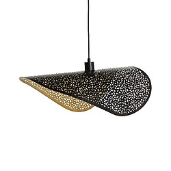 Beliani Lampe suspension MAHI Métal Noir