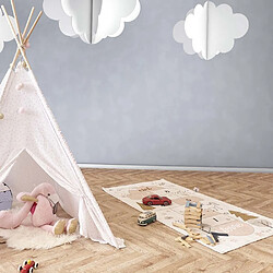 The Home Deco Kids Tapis jeu enfant en coton 140x70 cm Marelle girly.