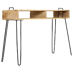 Avis Maison Chic Table console | Meuble d'entrée | Table d'appoint Bois de manguier massif 115 x 35 x 76 cm -GKD68636